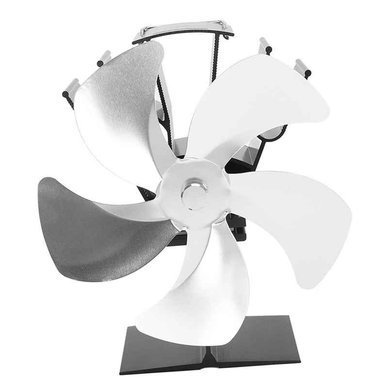 5 Blade Heat Powered Stove Fan Fireplace Fans Self Generating