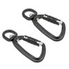 1 Pair of Heavy Duty Self Auto Locking Carabiner Clip,
