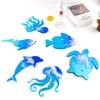 FUYAKEJI 6 Pieces of Cute Marine Animal Epoxy Resin Silicone