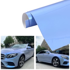 ATMOMO Charming Pearl Blue and Gray Glossy Chameleon Vinyl Wrap Color Change DIY Vehicle Vinyl Film, 59.84'' x 19.68''