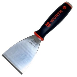Würth Professional Stainless Steel Impact Scraper 75 mm Universal Scraper with Impact Cap, Spatula Universal Spatula 0714663354