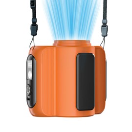 TrendGear 5000mAh Rechargeable Portable Fan, Wearable Personal Waist Fans with Strong Airflow, up to 36H Running Time, Hands-free Belt Fan for Outdoor, Workers, Camping