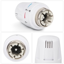 Thermostatic Head, Pack of 2 Thermostat Heater Thermostat Head Thermostat Valve Radiator Thermostat Accessories Compatible with Thread M30x1.5, Heating Thermostat for Office Home