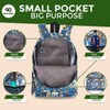 ECO CHIC Lightweight Foldable Water Resistant Mini Backpack Folds Into