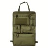 Black Polyester Car Seat Back Organizer with Multi-Pocket Hanging Storage