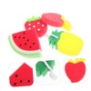 Healeved 4pcs Fruit Style Heavy Duty Scrub Sponge Dish Cleaning