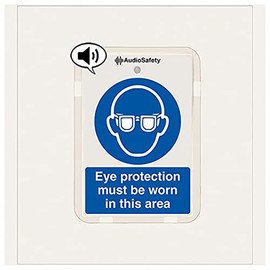 Eye Protection... - Talking Safety Sign - 225x336mm - 1mm Rigid Plastic