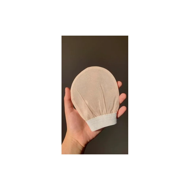 Guante Exfoliante Facial Ovmak De Seda De Capullo Crudo