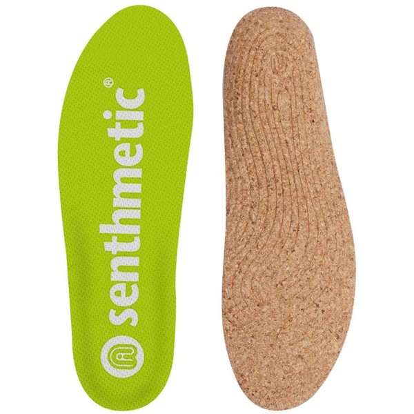 Senthmetic Cork Orthotics Insole for Woman and Man Flat Feet Relieve Foot Pain (Woman 9.5/Man 8.5)