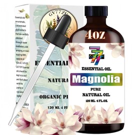 Magnolia Essential Oil (4 oz) – 100% Pure Fragrance Oil for Diffusers, Humidifiers, Relaxation, Bath, Candles, Soap Making, DIY, Home Cleaning, Gifts – Sweet Floral Scent