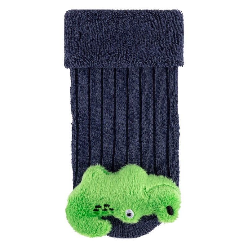 Sterntaler baby_boy's Rasselsocken Krokodil rattle socks crocodile, blue, 16