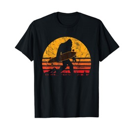 Longboard Bigfoot Skateboard & Sasquatch Fans Boys T-Shirt