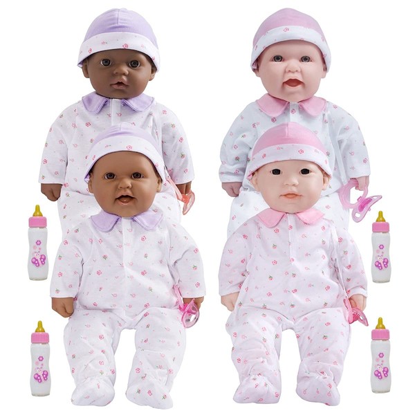 JC Toys Loveable 16 Inch Dolls - Set of 4
