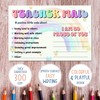 Watercolor Rainbow Teacher Mail Incentive Cards