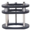 Router, Black Aluminum Alloy Router Base with Stainless Steel Support