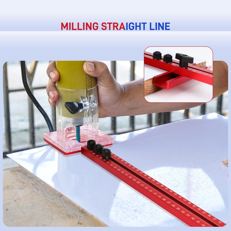 3 in 1 Router Tool Milling Groove Bracket, Router Jig,