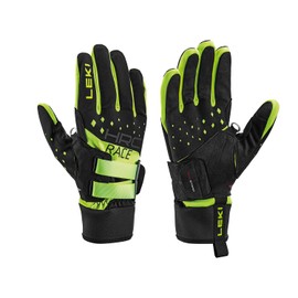 LEKI HRC Race Shark Gloves, Black/Neon Yellow, EU 10