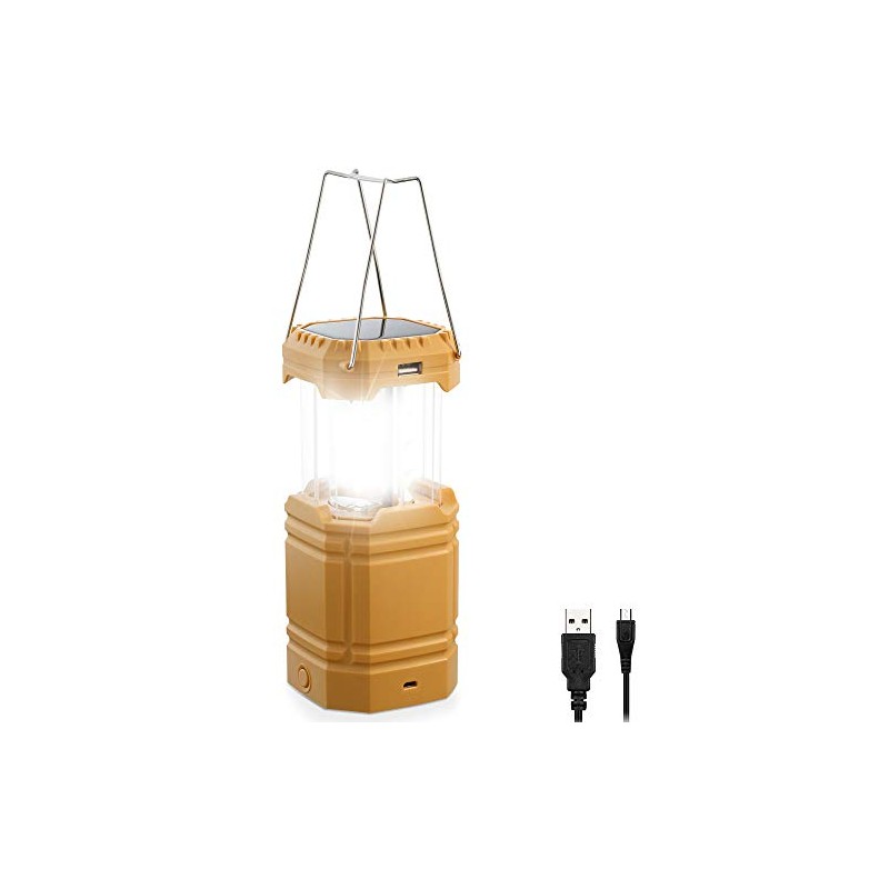 LED Camping Lantern for Emergency, Ultra Bright Outdoor Solar Flashlight