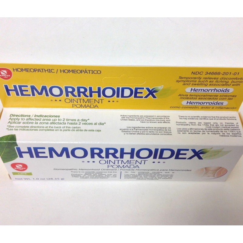 hemorrhoidex 2 HOMEOPATHIC HEMORRHOIDEX OINTMENT 1.0 oz