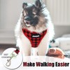 CHERPET Puppy Harness and Leash Set - Plaid Cute Adjustable