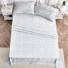 MUXHOMO Queen Size Sheet Set, Soft Breathable 4 Piece Bed