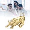Wall Street Copper Bull Brass Animal Statue Artwork Desktop Decoration