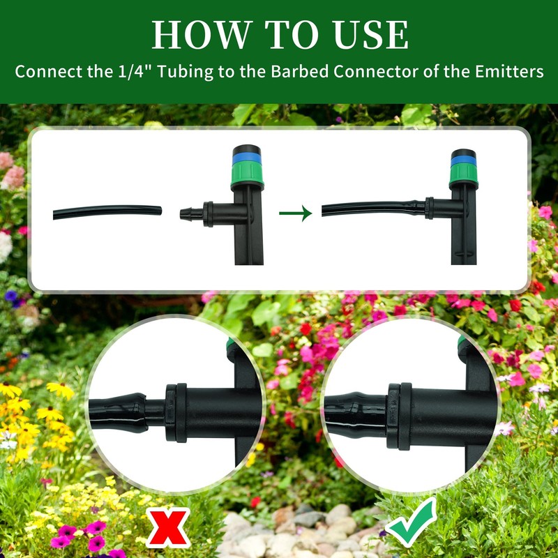 Yeedoox Drip Irrigation Drippers 360 Degree Micro Sprinklers Pressure Compensating