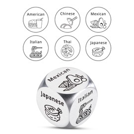 Food Dice Decider Couples Valentines Day Gifts for Boyfriend Husband Food Decision Dice Games Wife Husband Valentines Gifts Date Night Ideas Food Dinner Dice Funny Gag Gifts Anniversary Wedding Gifts