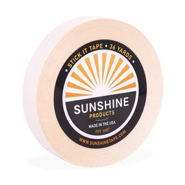 Sunshine Tape - Stick It Wig Adhesive Tape Roll - 1" x 36 YDS - Double Sided, Medical Grade - Toupee and Wig Tape