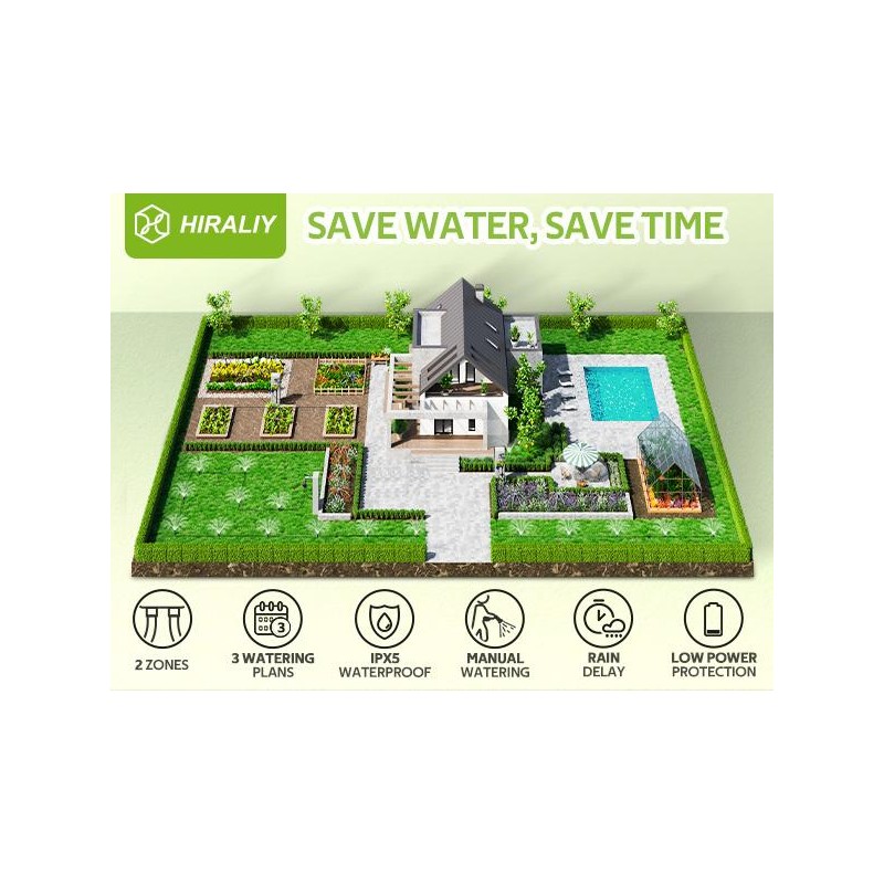 HIRALIY Sprinkler Timer, Water Timer for Garden Hose, Easy to