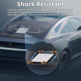 DAIERTEK Starlink Mini Car Mount Protect Silicone Case for Starlink Mini with Suction Cup 2-in-1 Roof Mount Cover for Sunroof Window RV