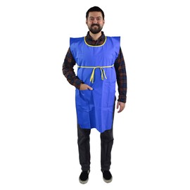 School Smart Vinyl Apron with Pocket, Waterproof, 33 x 21 Inches