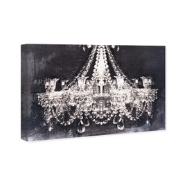 The Oliver Gal Artist Co. Fashion and Glam Wall Art Canvas Prints 'Dramatic Entrance Night 36x24' Home Décor, 15" x 10", White, Black