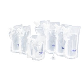 BLASANI Concealable Reusable Cruise Pouches | Sneak Flask | Leak Proof BPA Free | Travel, Outdoors, Events, Kit Set (4x32oz + 2x16oz + 2x8oz)