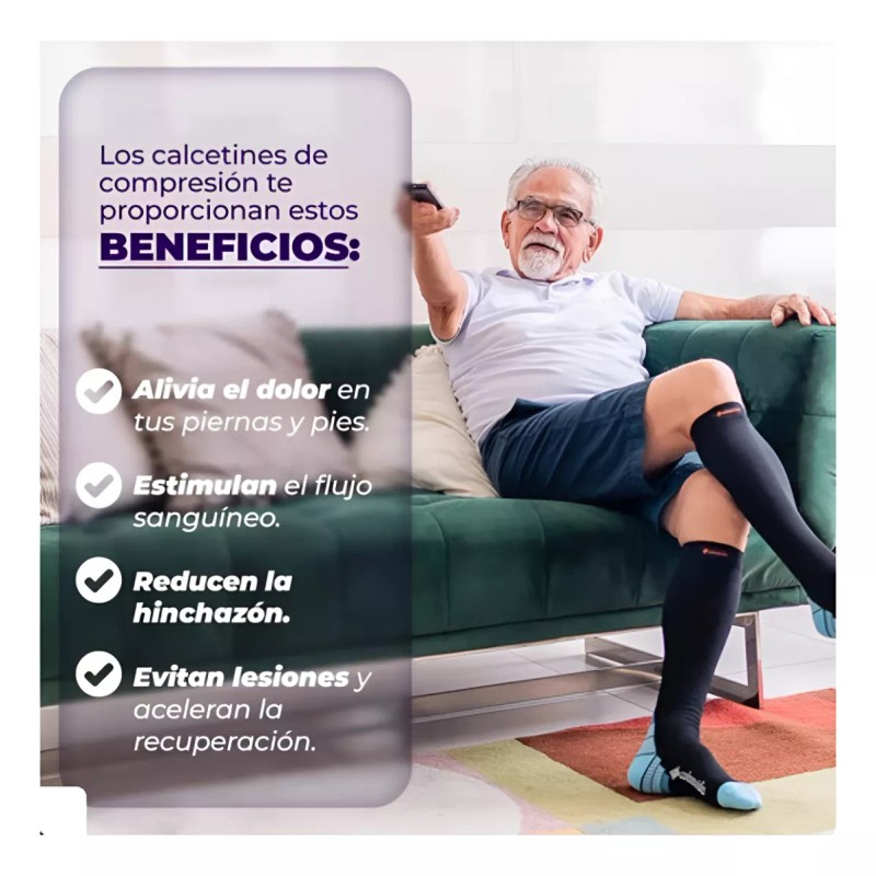 Calcetines De Compresión De Cobre Deportivos Cobrevida (par)