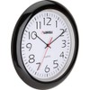 Lorell Wall Clock with Arabic Numerals, 13-1/4-Inch, Black Frame