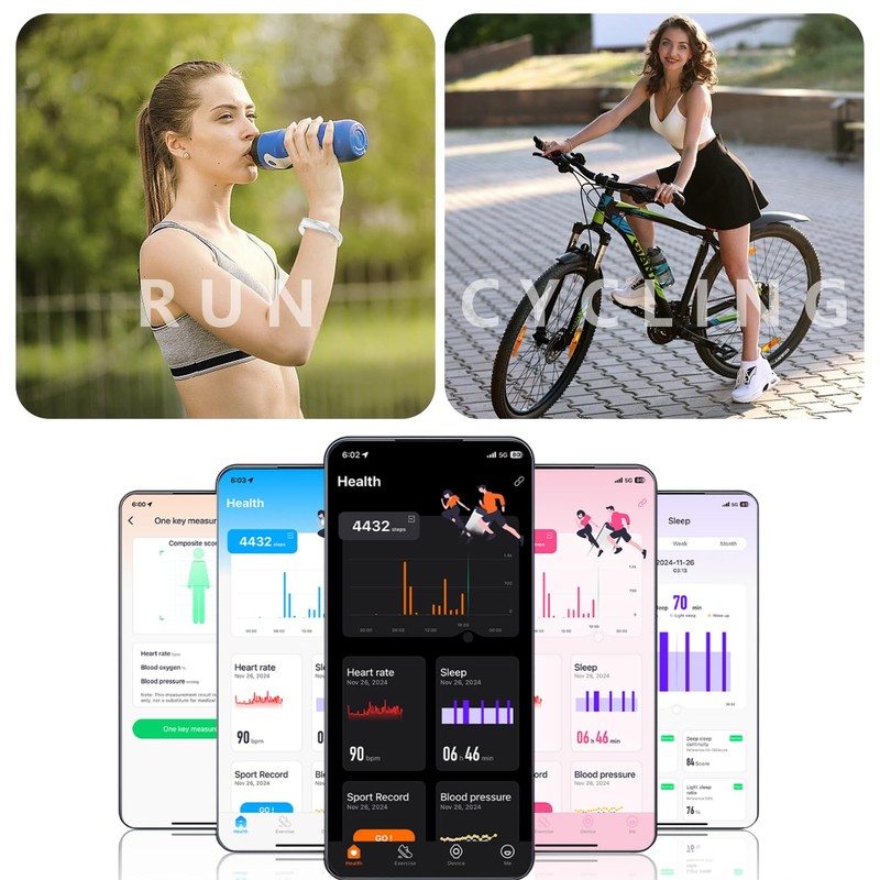 Fenamor Smartwatch Health Wristband (Silver)