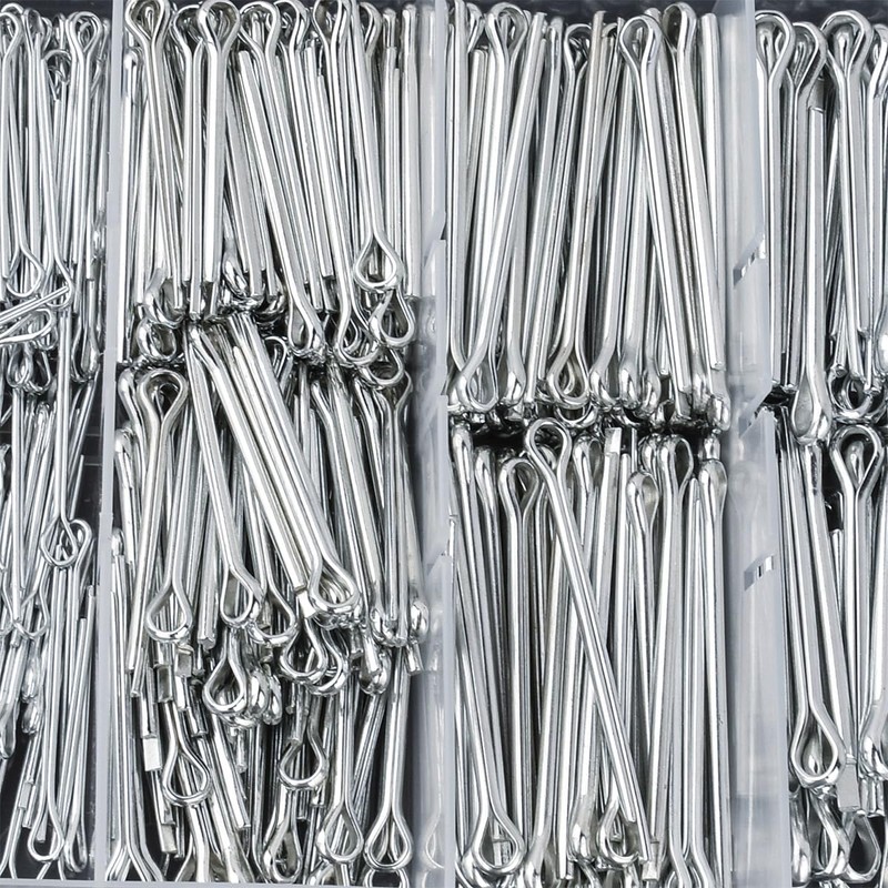 555Pcs Cotter Pin Assortment Set Assorted Clip Key Fastening Pin