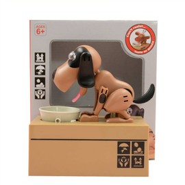 Dog Piggy Bank for Kids Cartoon Cute Attractive Money Saving Bank Coin Bank for Decorative Brown Black Dog Free Size