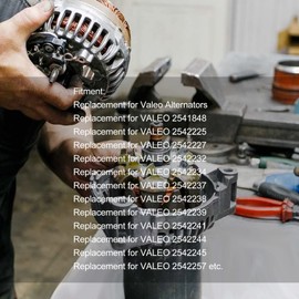 Alternator Slip Ring Brush Set, Alternator Slip Ring Brush Set, Generator Repair Kit 230090, Replacement for Copper Slip Ring Alternator Repair Kit