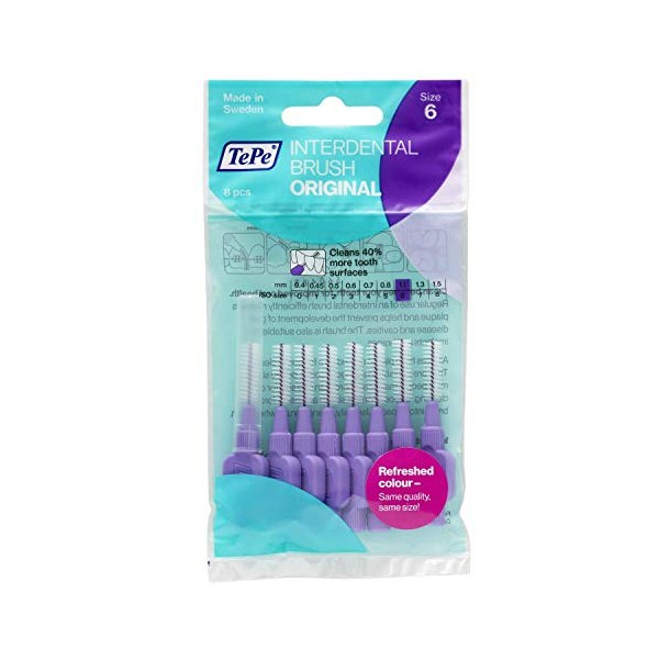 TePe Interdental Brushes 1.1 mm Pack of 24 Purple