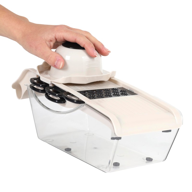 COOK CONCEPT, KD0002 Kitchen Mandolin with Reservoir and 5 Accessories,