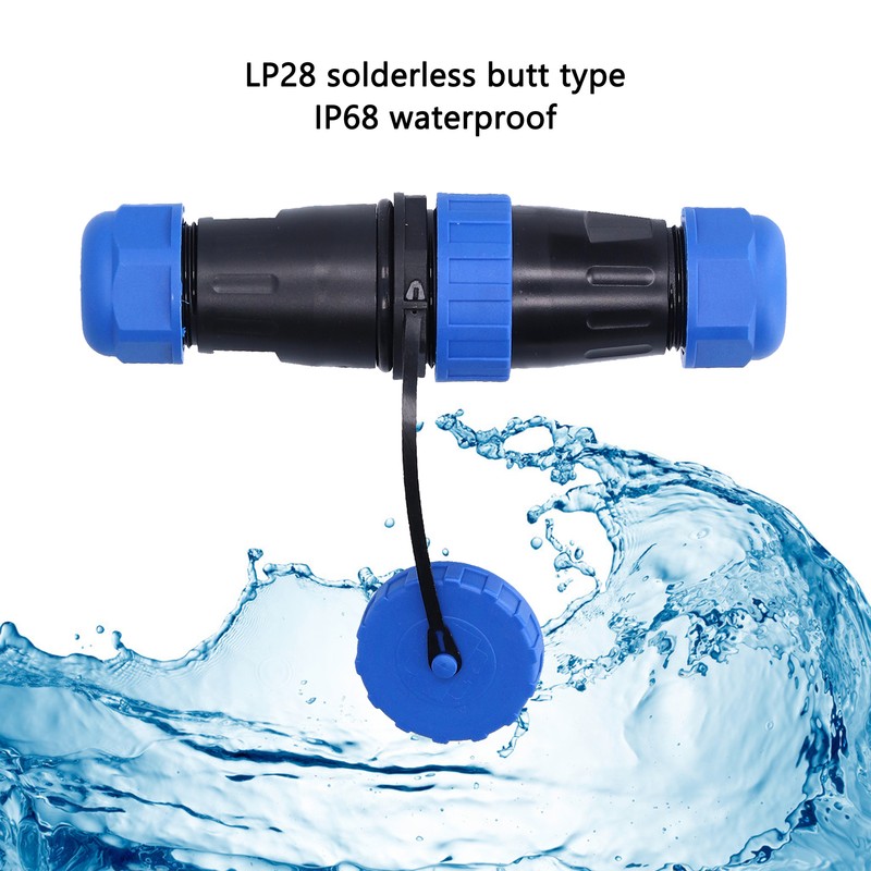 Aviation Plug Socket IP68 Waterproof Solderless Male Female Pair Connector