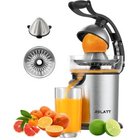 ASLATT Electric Citrus Juicer Squeezer Stainless Steel, Orange Juicer Electric,Homemade Orange Juice Squeezer Machine, Detachable Design,Easy Clean