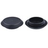 Rexka 100pcs 3/4" 0.75 inch Flush Mount Black Plastic Body