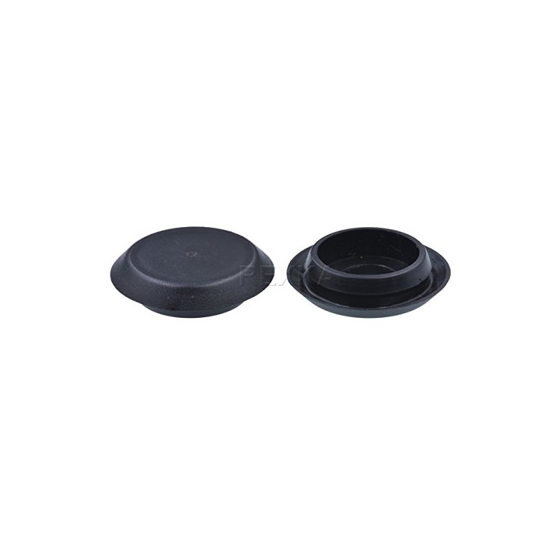 Rexka 100pcs 3/4" 0.75 inch Flush Mount Black Plastic Body