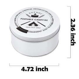 EUPNHY Portable Campfire | Portable Fire Pit | Smores Maker | Lightweight and Portable | 3-5 Hours of Burn Time | Convenient-No Wood-No Embers-No Hassle | Great Gifts for Picnics, Camping and More.