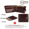 ekavale Wallet 5503, brown, ID pocket