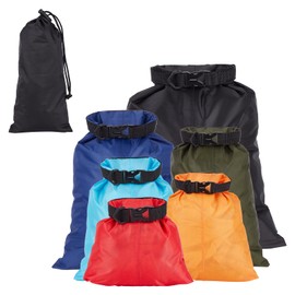letsinstyle 6 Pcs Waterproof Dry Bags, Lightweight Outdoor Dry Sacks, Ultimate Dried Pouch with Quick Release Buckle Send Storage Bag for Kayaking Rafting Boating Camping