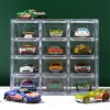 Unbranded Clear Acrylic Display Case Storage Box Hold 12 Toy